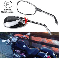 Хромоване дзеркало заднього виду BREDUXSER ‎JRTEU508 на кермі мотоцикла M10 M8 (2170)