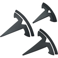 Комплект наклеек GLIART с логотипом Tesla для Model 3, матово-черные 3шт (3016)