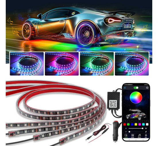 Комплект підсвічування Kairiyard HY-Underglow-02 Dream Color Chasing для автомобіля, 4шт (3185)