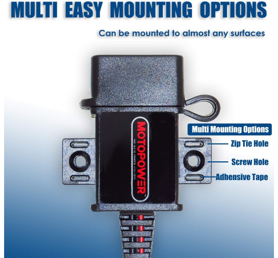 Комплект USB-портів MOTOPOWER MP0609A для мотоцикла 3.1A, адаптер SAE-USB для мотоцикла (0193)