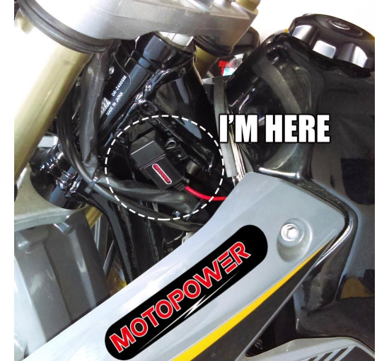 Комплект USB-портів MOTOPOWER MP0609A для мотоцикла 3.1A, адаптер SAE-USB для мотоцикла (0193)