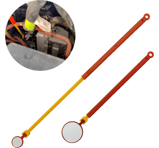 Комплект із 2 ізольованих інспекційних дзеркал ZKTOOL ZKEU354 1000 V (4145)