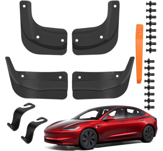 Комплект із 4 бризковиків AzulLanse для Model 3 2024 (2164)