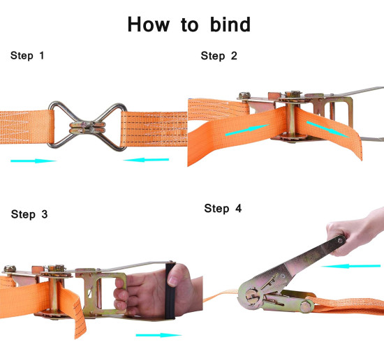 Кріплячі ремені Manduka RX1050 з храповим механізмом та J-подібним гачком, 32 фути, 1,7 дюйма, вантажопідйомність 2000 кг, (2005)