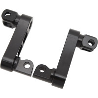 Кронштейн підніжки ZIZEV Highway, регульований на 360° кронштейн підніжки, стійкий до тріщин, для туристичних мотоциклів, чорний (0171)