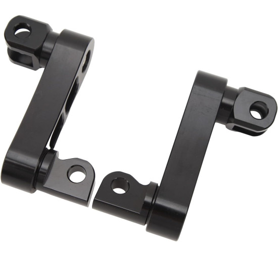 Кронштейн підніжки ZIZEV Highway, регульований на 360° кронштейн підніжки, стійкий до тріщин, для туристичних мотоциклів, чорний (0171)