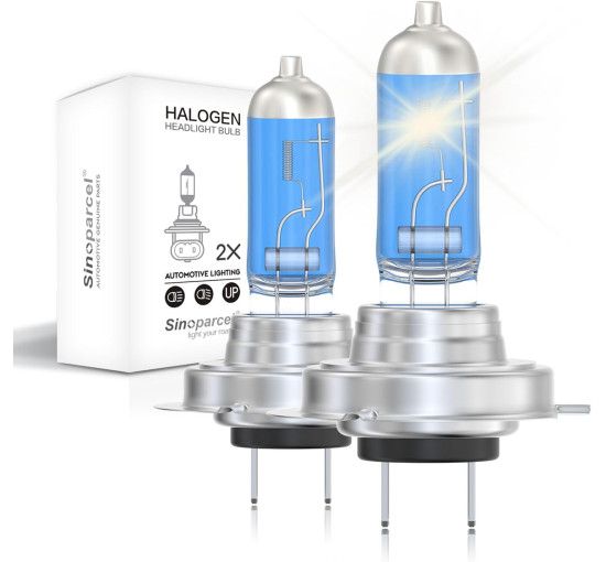 Лампа фар Sinoparcel H7, 3800K H7 477 для автомобільних фар, 12V 55W для ближнього або дальнього світла, протитуманні фари (2013)