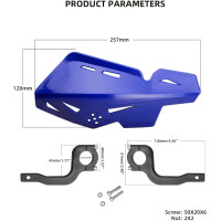 LSHDNCJ Мотоциклетные защитные накладки для рук, синие (5056)