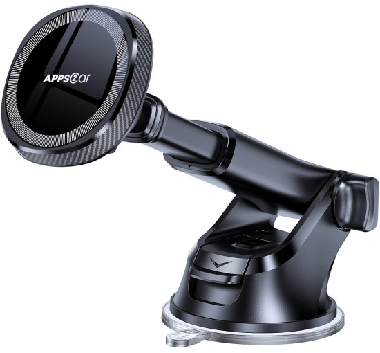 Магнітне кріплення для телефону APPS2Car WH05M-S02 для автомобіля, чорний (3024)