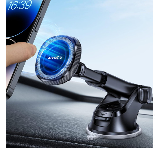 Магнітне кріплення для телефону APPS2Car WH05M-S02 для автомобіля, чорний (3024)