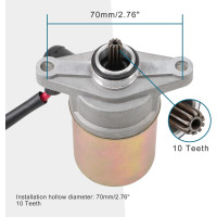 Мотоциклетний металевий двигун стартера GOOFIT HB09-172 заміна для GY6 48cc 50cc 80cc (4014)
