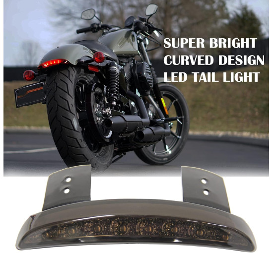 Мотоциклетний світлодіодний задній ліхтар JMTBNO KKEUJMEE091 для Sportster XL883N 1200N, чорний (4045)