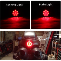 Мотоциклетный задний стоп-сигнал DREAMIZER совместим с Chopper Bobber Cafe Racer Bike, 12V (2184)