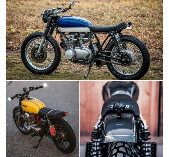 Мотоциклетний задній стоп-сигнал DREAMIZER сумісний з Chopper Bobber Cafe Racer Bike, 12V (2184)