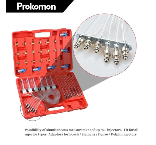 Набір інструментів Prokomon PT1057M для діагностики потоку дизельних форсунок (4121)