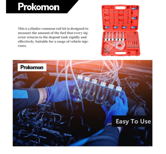 Набір інструментів Prokomon PT1057M для діагностики потоку дизельних форсунок (4121)