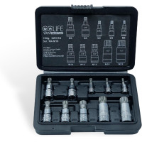 Набор торцевых ключей CCLIFE 5603 10 x XZN Torx M4-M18, S2 из легированной стали (0038)