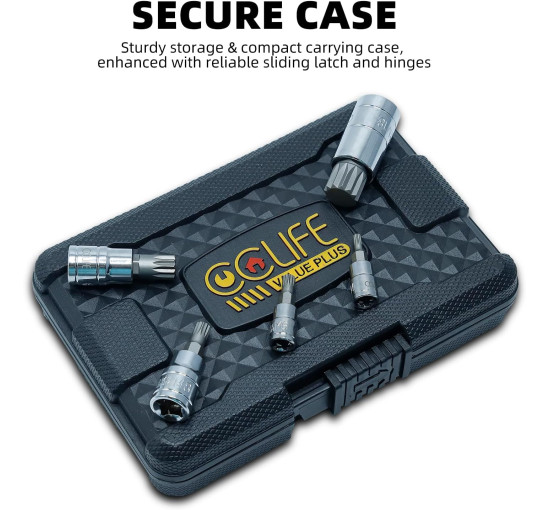 Набір торцевих ключів CCLIFE 5603 10 x XZN Torx M4 - M18, S2 з легованої сталі (0038)