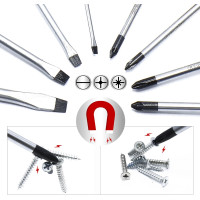 Набор отверток CCLIFE 5009 Набор магнитных отверток из 8 предметов, CR-V отвертки с футляром (0080)