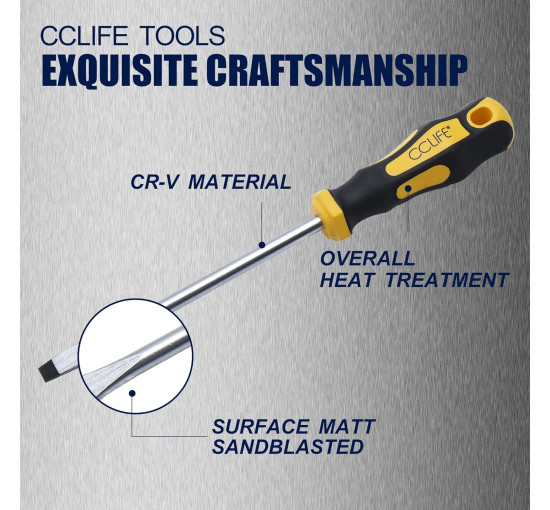 Набір викруток CCLIFE 5009 Набір магнітних викруток із 8 предметів, CR-V викрутки з футляром (0080)