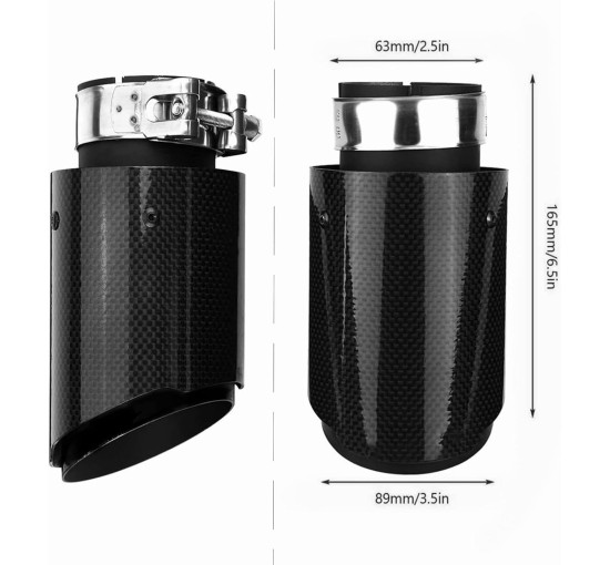 Наконечник вихлопних труб Iriisy, чорна (4133)