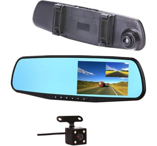 Автомобільне дзеркало відеореєстратор DVR Blackbox із двома камерами (my-017)