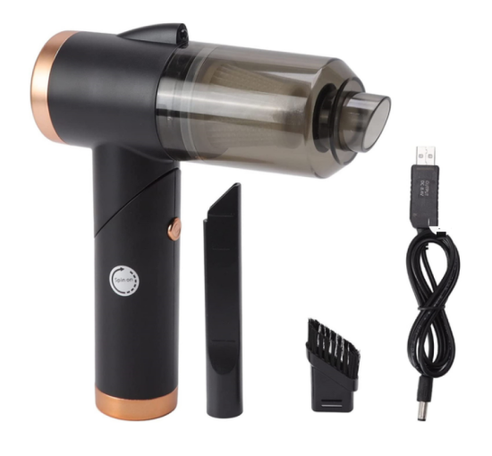 Автомобільний пилосос RIAS Vacuum Cleaner Q8 акумуляторний 120W Black (my-11157)