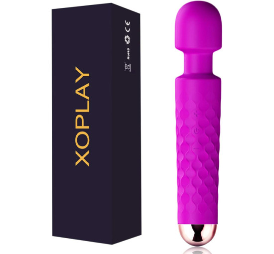 Бездротовий терапевтичний масажер XOPLAY для тіла з 25 режимами фіолетовий (my-6093)