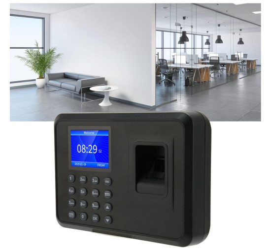 Пристрій для перевірки відбитків пальців сканер Luqeeg Time Clock (my-094)