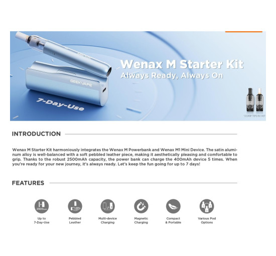 Стартовий набір GEEKVAPE Wenax M 400 мАг (my-13143)