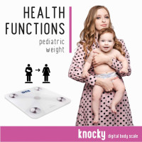 Цифровые смарт-весы ИМТ KNOCKY WHITE (my-2061)