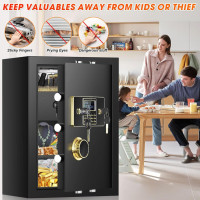 Цифровой домашний сейф Bukumo огнестойкий, водонепроницаемый (my-3004)