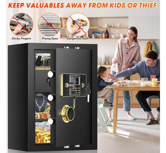 Цифровий домашній сейф Bukumo вогнестійкий, водонепроникний (my-3004)