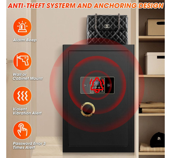 Цифровий домашній сейф Bukumo вогнестійкий, водонепроникний (my-3004)