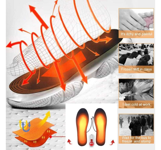 Устілки TUKNON із підігрівом для взуття USB (my-13006)