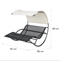 Велике крісло-диван-шезлонг-гойдалка Blumfeldt 10032240 (my-5112)