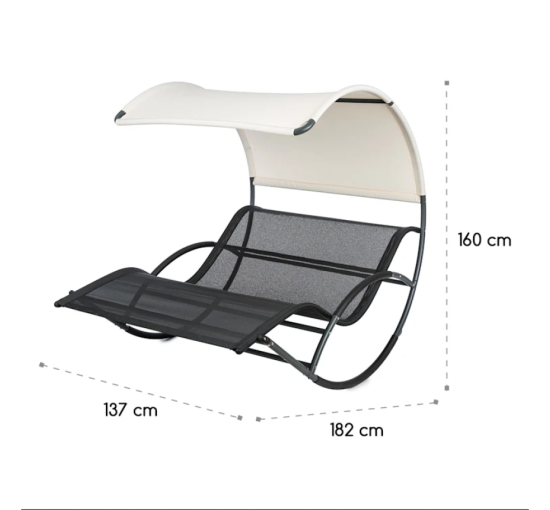 Велике крісло-диван-шезлонг-гойдалка Blumfeldt 10032240 (my-5112)