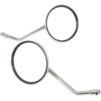 Пара круглих дзеркал Alchemy Parts 7501 для мопеда-скутера, хромовані (4034)