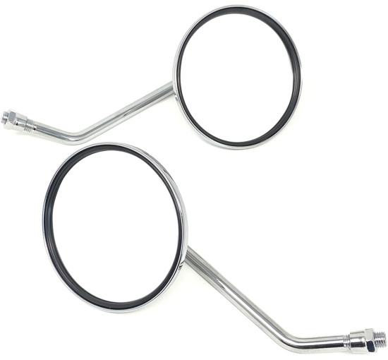 Пара круглих дзеркал Alchemy Parts 7501 для мопеда-скутера, хромовані (4034)