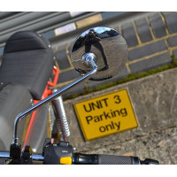 Пара круглих дзеркал Alchemy Parts 7501 для мопеда-скутера, хромовані (4034)