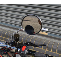 Пара круглих дзеркал Alchemy Parts 7501 для мопеда-скутера, хромовані (4034)