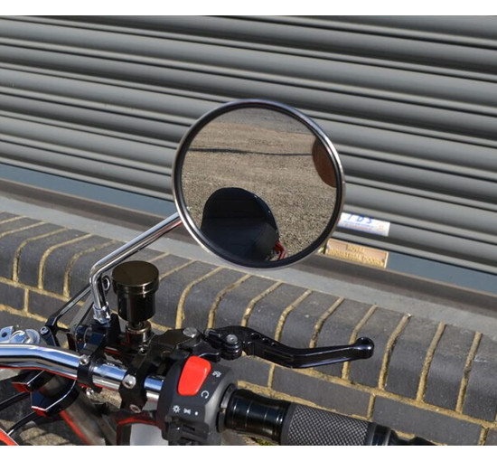 Пара круглих дзеркал Alchemy Parts 7501 для мопеда-скутера, хромовані (4034)