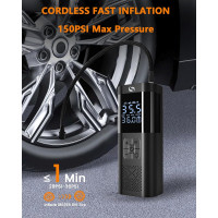 Портативний повітряний компресор SERVOMASTER SM02 для накачування шин, чорний (4128)