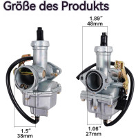 RUTU Карбюратор PZ27, підходить для CG 125cc 150cc 200cc 250cc 4-тактних ATV Go Kart Dirt Bike (5139)