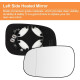 Senzeal Захисне скло лівого дзеркала з підігрівом для Volvo, ліве (5080)