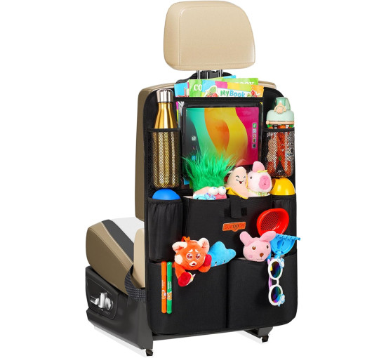 SURDOCA Оновлений автомобільний органайзер GD-Black01 з 11-дюймовим тримачем для планшета, чорний (5085)