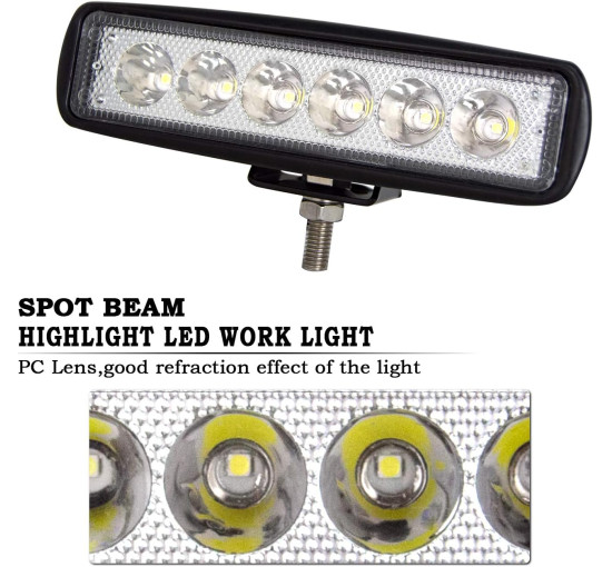 Світлодіодні фари Willpower 18 Вт 6-дюймів, білі (4009)