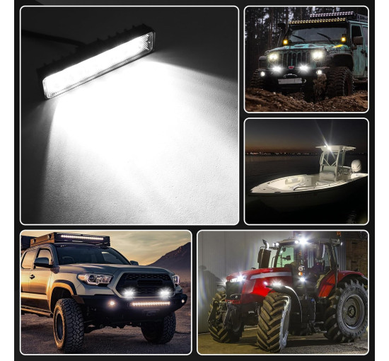 Світлодіодні фари Willpower 18 Вт 6-дюймів, білі (4009)