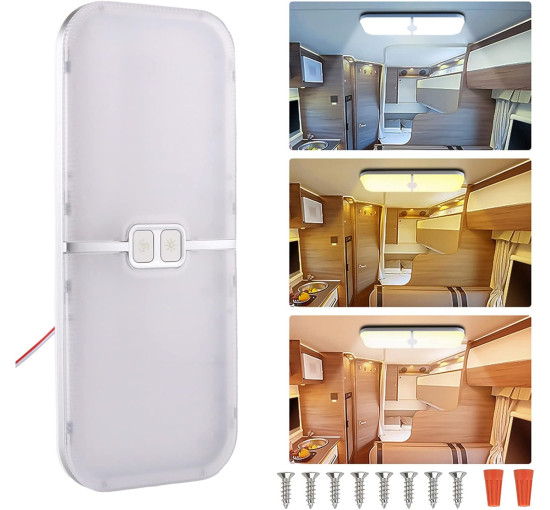 Світлодіодні лампи Intckwan FC-02 12 вольт для автофургонів, 15 Вт (3138)