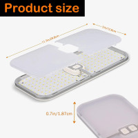 Світлодіодні лампи Intckwan FC-02 12 вольт для автофургонів, 15 Вт (3138)